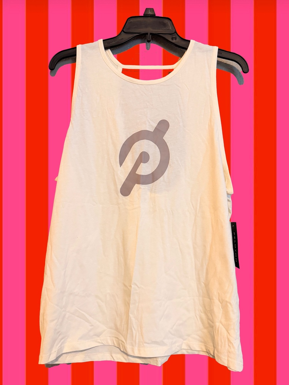 Peloton Cream Keyhole Tank Top